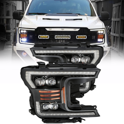 AlphaRex 18-19 Ford F-150 NOVA LED Proj Headlights | F-150 (15-20) (880182)