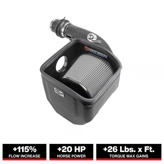 aFe 57-10019D Track CF Intake System w/Pro DRY S Filter for Nissan Patrol