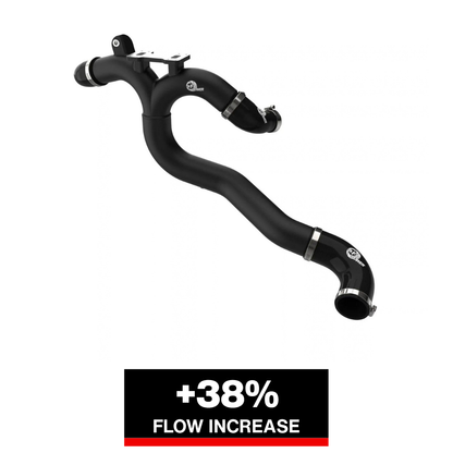 aFe 46-20808-B BladeRunner Aluminum Hot Charge Pipe Black For Genesis G70