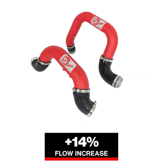 aFe BladeRunner Red Intercooler Tubes Combo 2016 GM Colorado/Canyon I4-2.8L (td)