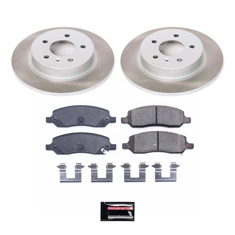 PowerStop 06-11 Cadillac DTS Rear Semi-Coated Rotor Kit (SC4658)