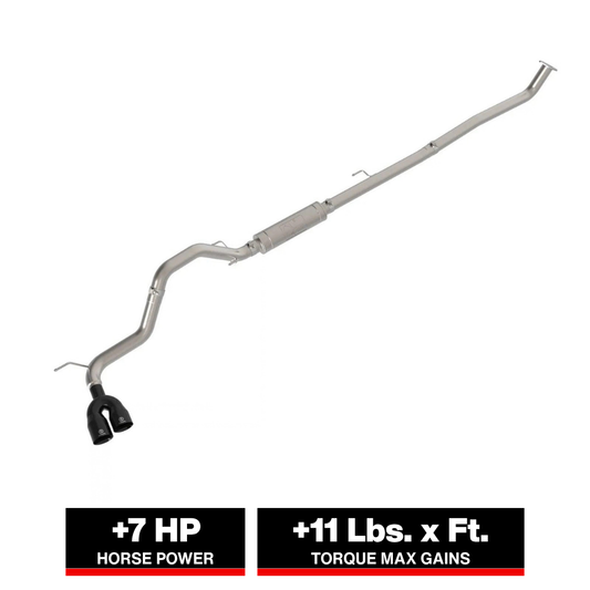 aFe 49-36088-B Vulcan SS 3in Rear Side Exit Exhaust w/ Black Tip For Toyota Hilux