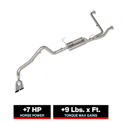 aFe 49-36140-P SS Cat-back Exhaust w/ Polished Tips For Nissan Frontier 22+