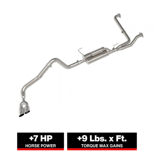 aFe 49-36140-P SS Cat-back Exhaust w/ Polished Tips For Nissan Frontier 22+