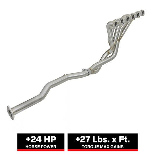 aFe Twisted Steel Long Tube Header & Pipes | Nissan Patrol Y61 V8-4.8L (48-36109-YN)