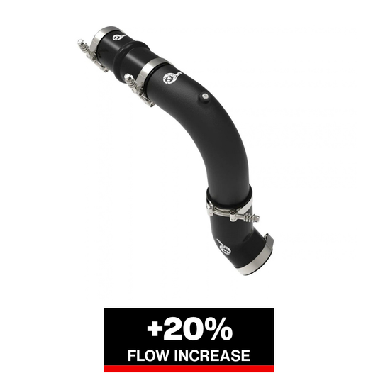 aFe BladeRunner 3in Aluminum Hot Charge Pipe | RAM 25-26 L6-6.7L (46-20818-B)