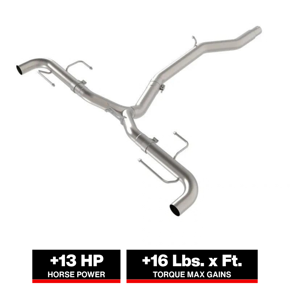 aFe MACH Force-Xp 3in to 2-1/2in Stainless Axle-Back Exhaust System Alfa Romeo Stelvio 17-26 L4-2.0L