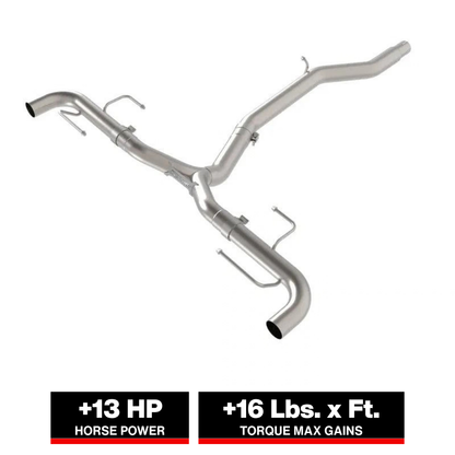 aFe MACH Force-Xp 3in to 2-1/2in Stainless Axle-Back Exhaust System Alfa Romeo Stelvio 17-26 L4-2.0L
