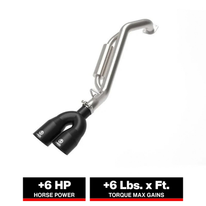 aFe Takeda 2-1/2in 304 Stainless Steel Axle-Back Exhaust w/ Black Tip Hyundai Kona 24-26 L4-1.6L (t)