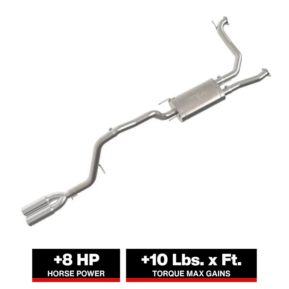 aFe Vulcan Series 3in Stnless Steel Cat-Back Exhaust w/Polished Tip Nissan Armada 25-26 V6-3.5L(tt)