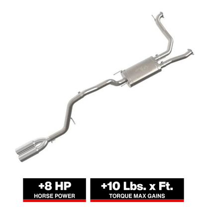 aFe Vulcan Series 3in Stnless Steel Cat-Back Exhaust w/Polished Tip Nissan Armada 25-26 V6-3.5L(tt)