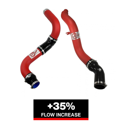 aFe Bladerunner 3in Red Intercooler Hot and Cold Side Tubes 14-15 Dodge Ram 1500 EcoDiesel V6 3.0L