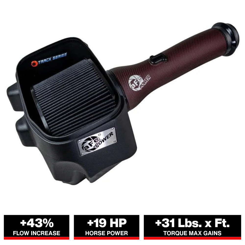 aFe 2025+ Dodge Ram 1500 RHO Track Series Red Kevlar Cold Air Intake System w/ Blk Pro 5R Filter