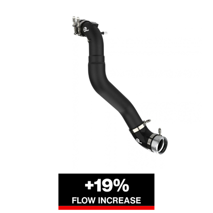 aFe 21+ Ford F-150 V6-3.5L (tt) BladeRunner 3in to 3.5in Aluminum Cold Charge Pipe Black