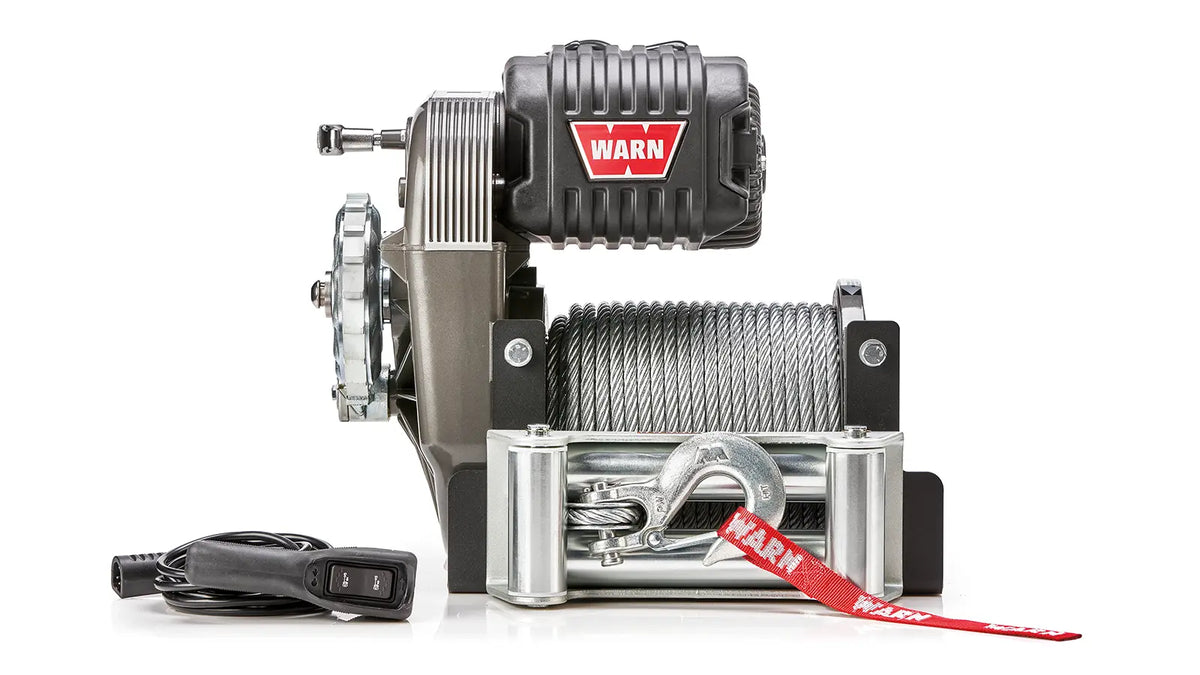 WARN 106170 Winch M8274 10000 Pound 125' 3/8 Steel Cable 6HP Motor
