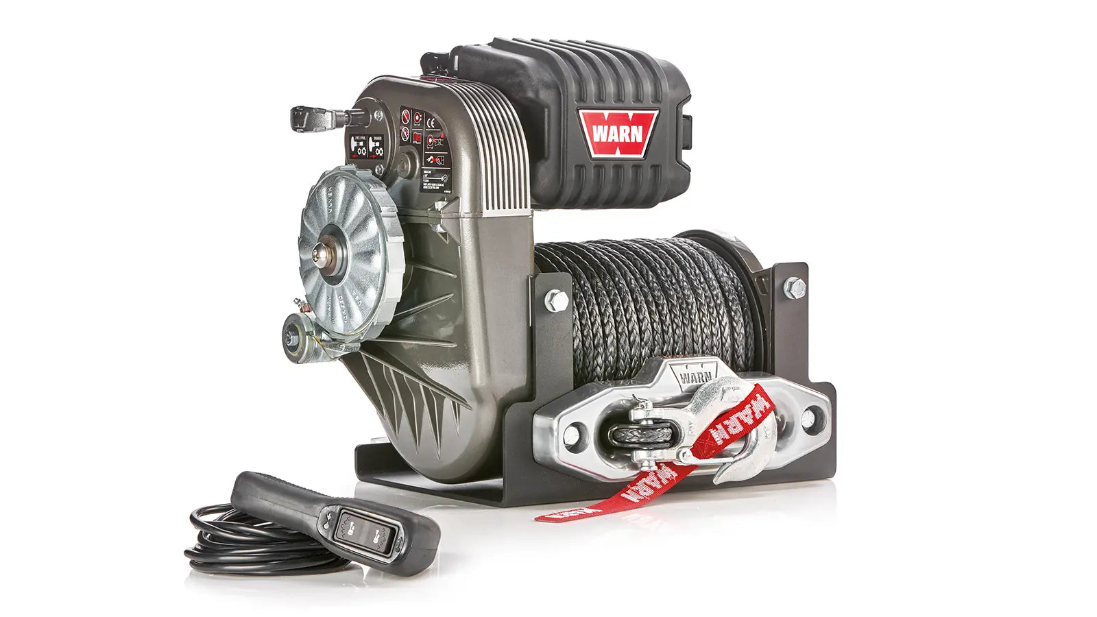 WARN 106175 Winch M8274-S 10000 Pound 150' 3/8 Synthetic 6HP Motor