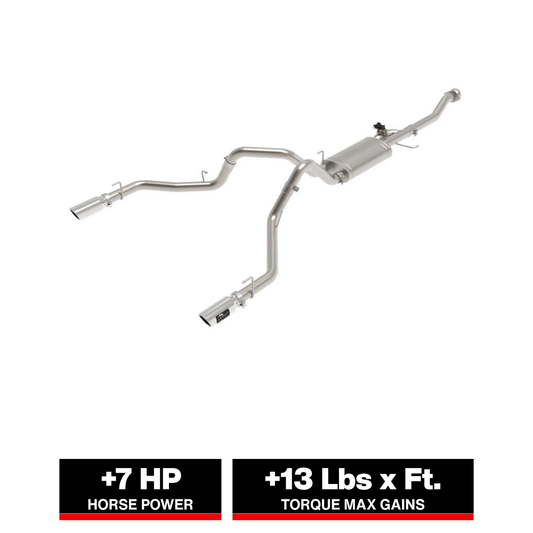 aFe 21-26 Ford F150 Tremor Gemini XV 3IN 304SS Cat-Back Exhaust Dual Rear Exit w/Polished Tips
