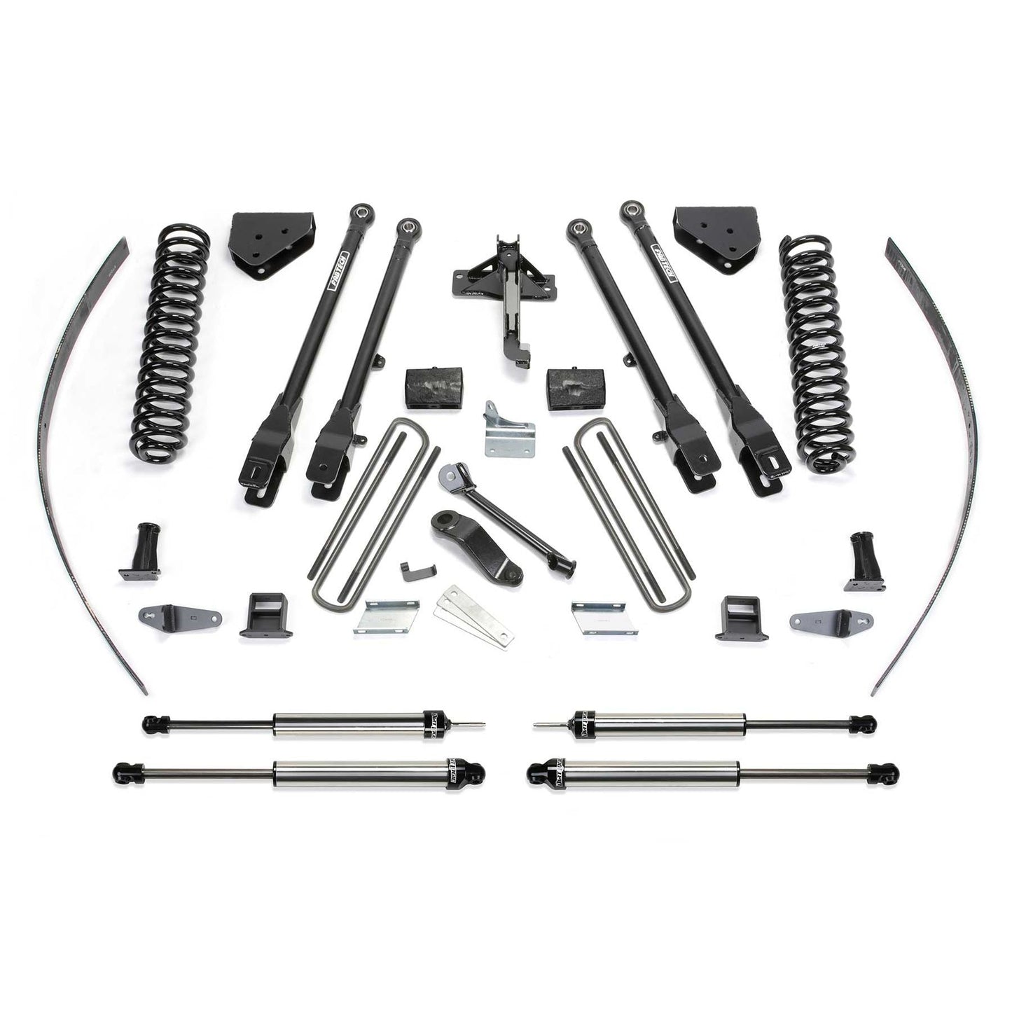 Fabtech 8in 4-Link Suspension System w/ Coils & DLSS Shocks | Ford F250 4WD (08-16) w/ Factory Overload (K2126DL)