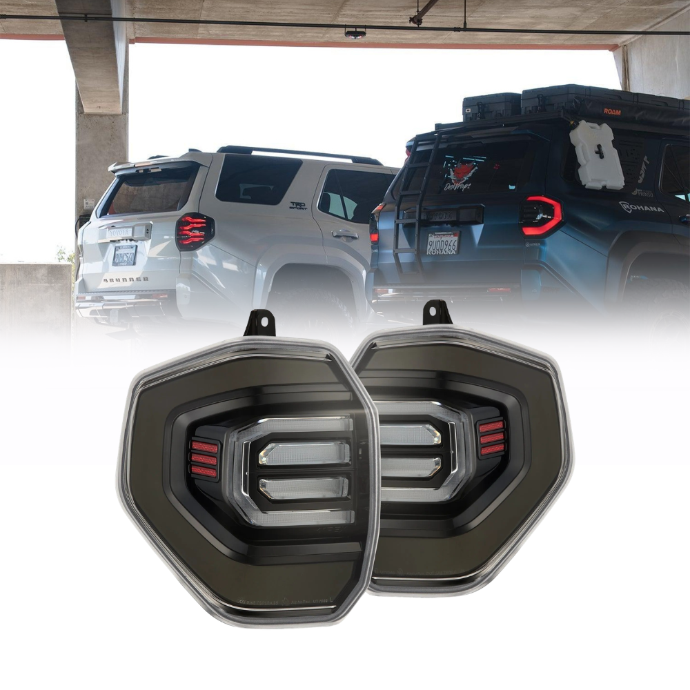 AlphaRex 24+ Toyota 4Runner Nova Series LED Tail Lights Black/Clear | Toyota 4Runner (678008)