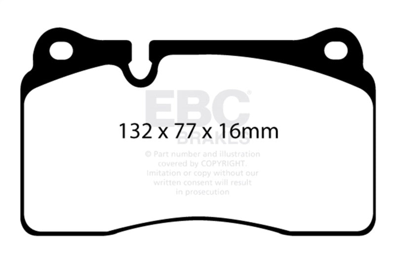 EBC Brakes DP32070C Redstuff Ceramic Low Dust Brake Pads for 12-13 TT Quattro