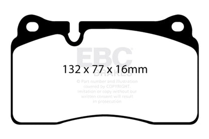 EBC Brakes DP32070C Redstuff Ceramic Low Dust Brake Pads for 12-13 TT Quattro