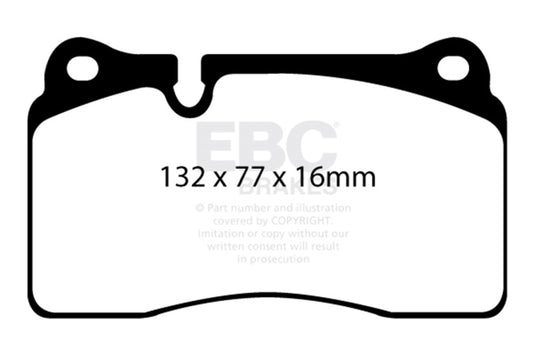 EBC Brakes DP32070C Redstuff Ceramic Low Dust Brake Pads for 12-13 TT Quattro