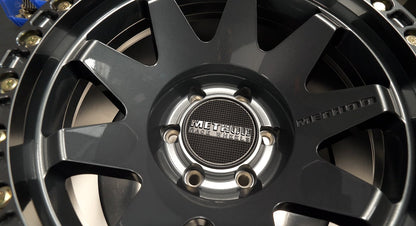 (set of 4) Method MR108 Beadlock Gloss Titanium | 17x9" -44mm | 5x5in Wheel