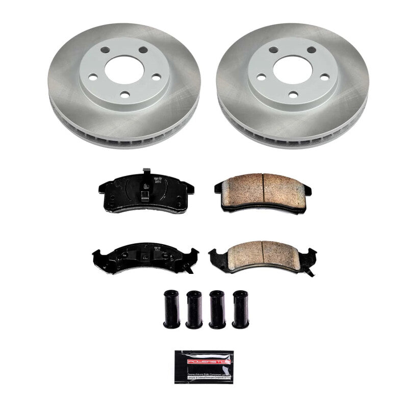 PowerStop 92-93 Pontiac Trans Sport Front Semi-Coated Rotor Kit (SC1532)