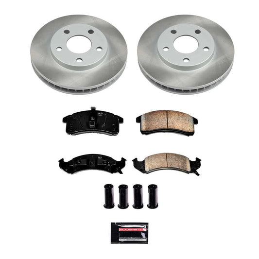 PowerStop 92-93 Pontiac Trans Sport Front Semi-Coated Rotor Kit (SC1532)
