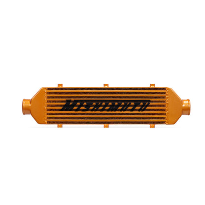 Mishimoto Universal Gold Z Line Intercooler Overall Size: 28x8x3 Core Size: 21x6x2.5 Inlet / Outlet