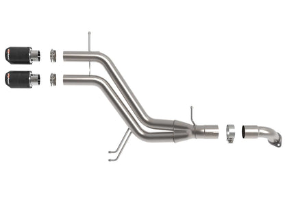 aFe Takeda 13-17 Hyundai Veloster L4-1.6L 2-1/2in 304 SS Axle-Back Exhaust w/ Carbon Fiber Tips