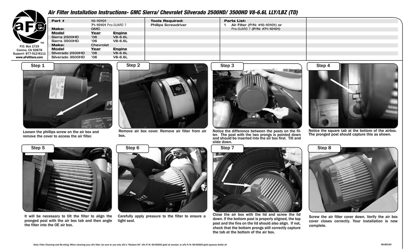 aFe Magnum Flow OE Replacement Air Filter | GM Diesel Trucks 06-10 (11-10101) (SPF11-10101)