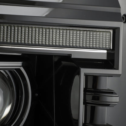 AlphaRex 11-16 Ford Super Duty LUXX-Series LED Projector Headlights Alpha-Black