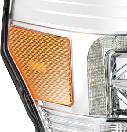 AlphaRex 11-16 Ford Super Duty LUXX-Series LED Projector Headlights Chrome