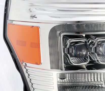 AlphaRex 11-16 Ford Super Duty NOVA-Series LED Projector Headlights Chrome