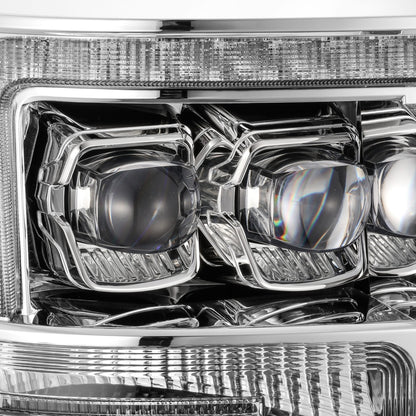 AlphaRex 11-16 Ford Super Duty NOVA-Series LED Projector Headlights Chrome
