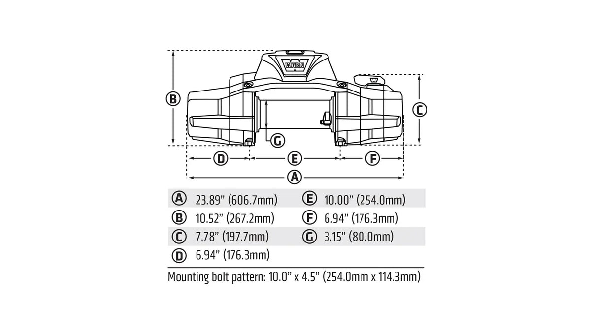 WARN 110012 ZEON XD 12-S 12000 lb Series Winch 80' 3/8 Spydura Synthetic Rope