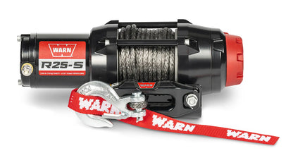 WARN 110020 R25-S ATV UTV Quad Winch 2500 Lb 50' 3/16 Synthetic Rope Fairlead