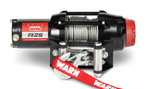 WARN 110025 R25 ATV UTV Quad Winch 2500 Lb 50' 3/16 Cable Roller Fairlead