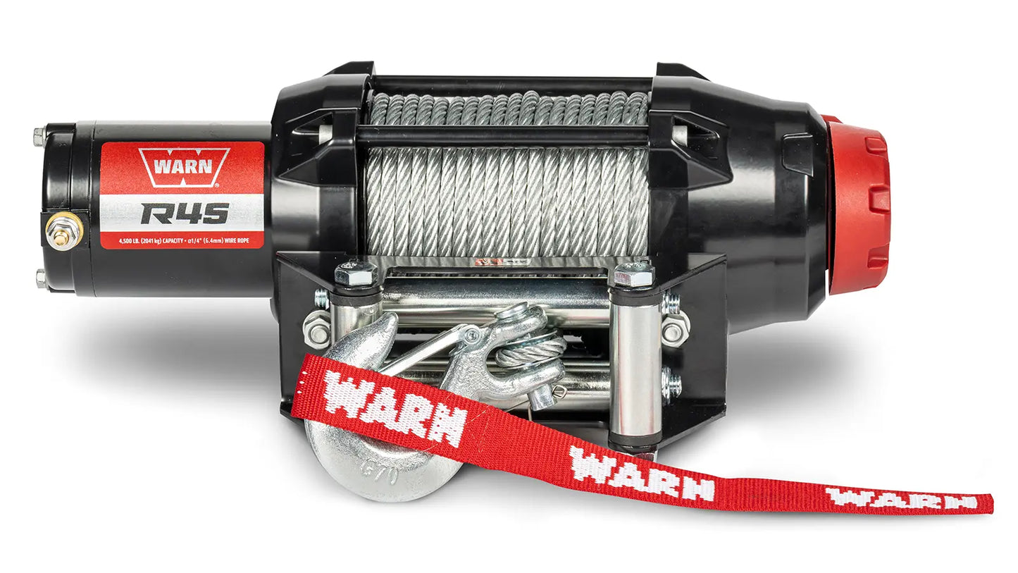 WARN 110045 R45 ATV UTV Quad Winch 2500 Lb 50' 1/4 Cable Roller Fairlead