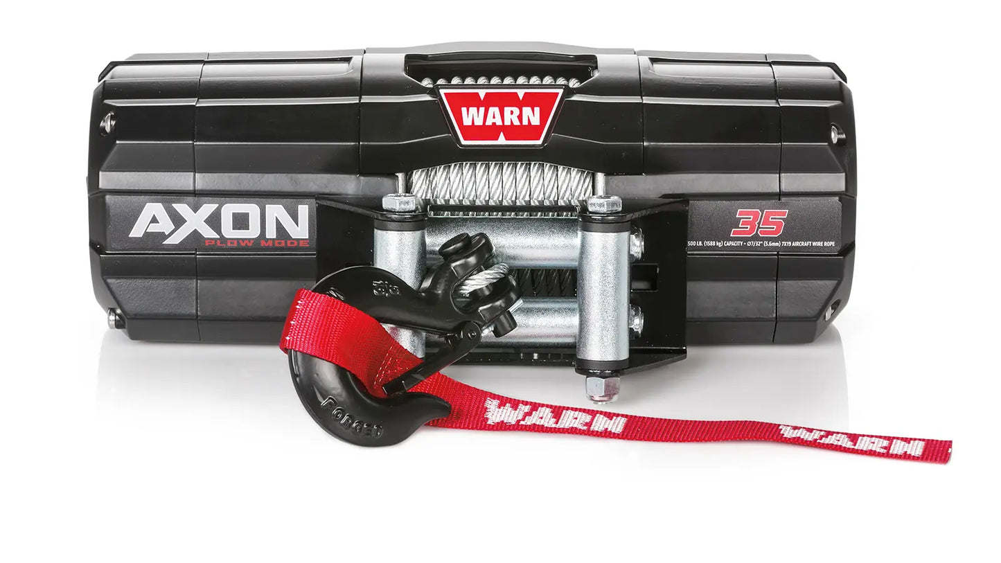 WARN 101135 AXON 35 ATV UTV Quad Winch 3500 Lb 50' 7/32 Cable Roller Fairlead