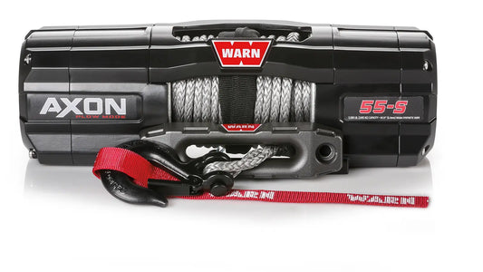 WARN 110250 AXON 55-S ATV UTV Quad Winch 5500 Lb 50' 1/4" Rope Hawse Plow Mode