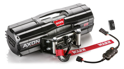 WARN 110255 AXON 55 ATV UTV Quad Winch 5500 Lb 50' 1/4" Cable Plow Mode Fairlead
