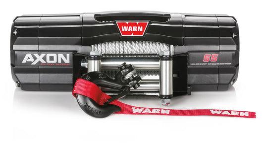 WARN 110255 AXON 55 ATV UTV Quad Winch 5500 Lb 50' 1/4" Cable Plow Mode Fairlead