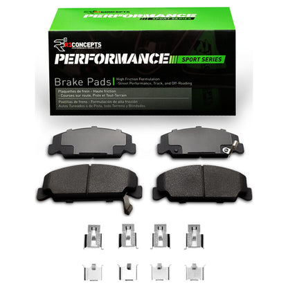 R1 Perf Sport Pads & Hardware Kit | Honda Accord Coupe (84-00) (2115-0273-01)