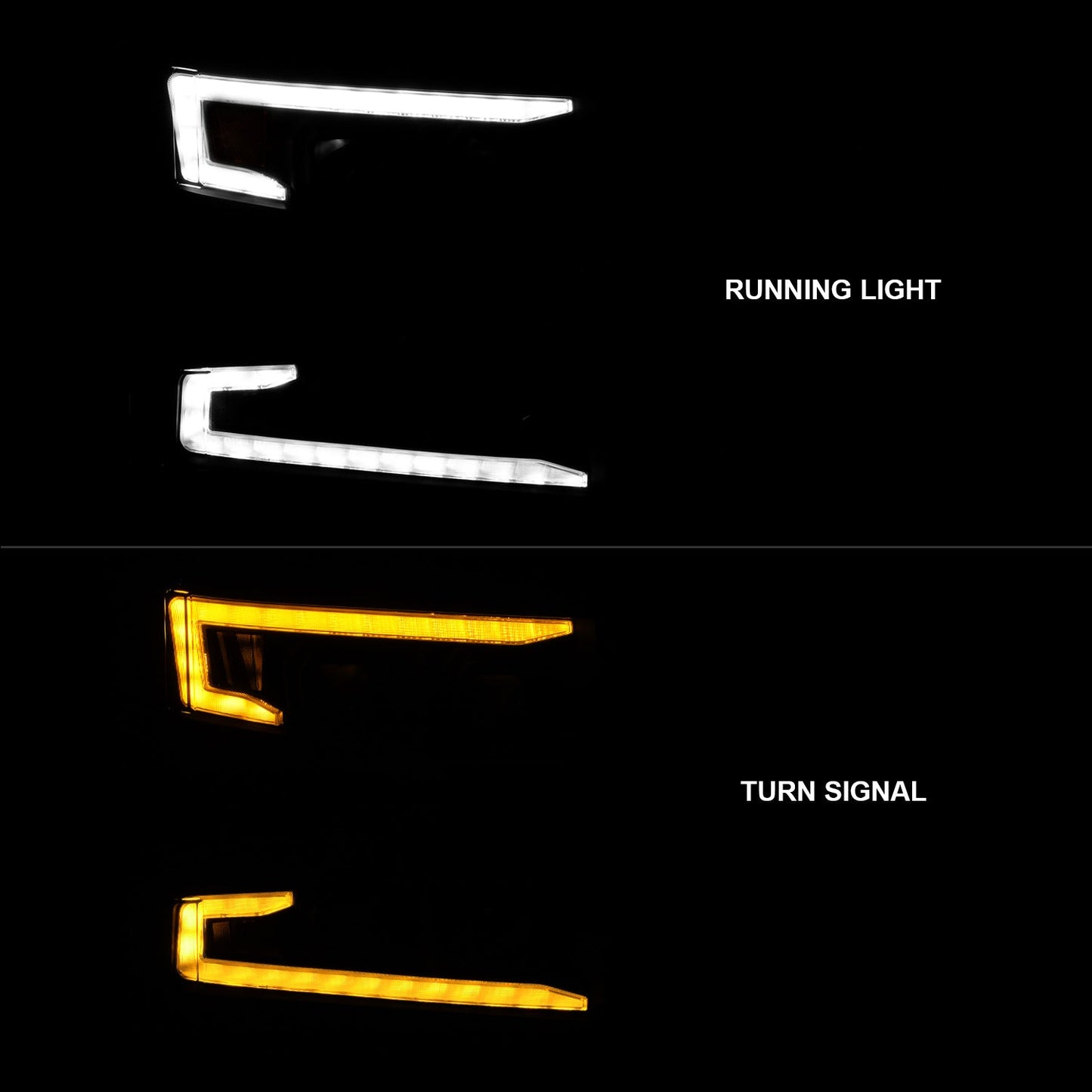 ANZO USA LED Projector Headlight for Chevrolet Silverado 1500/1500 LD/1500 LTD (111566-R)