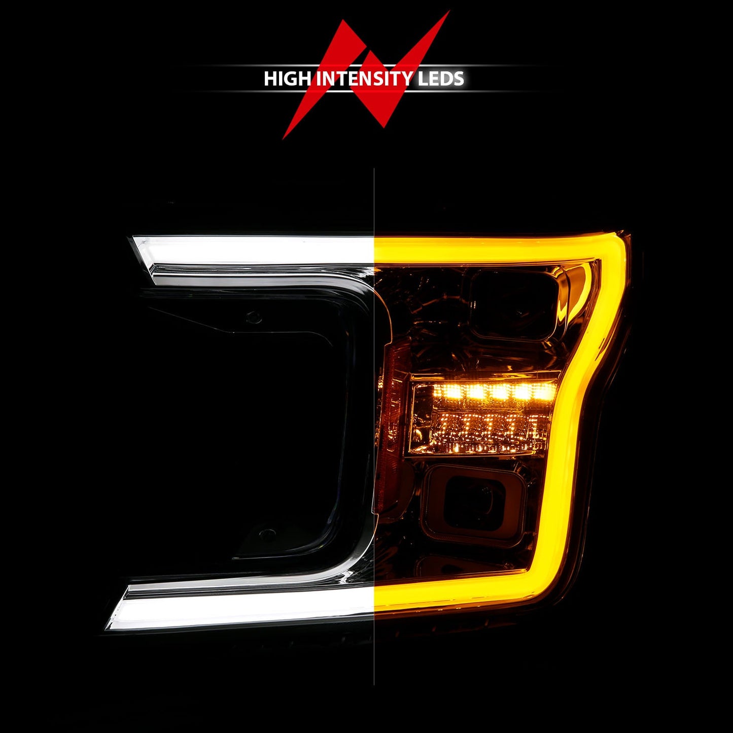 ANZO USA LED Projector Headlight for Ford F-150 18-20 (111571)