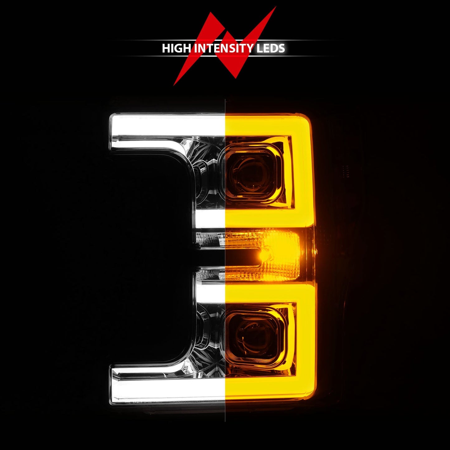 ANZO USA LED Projector Headlight for Ford F-250/F-350 Super Duty 17-19 (111578)