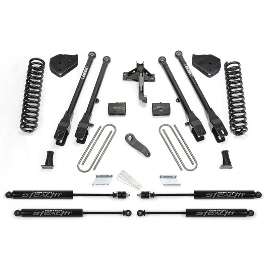 Fabtech 6in 4Link System w/ Coils & Stealth | Ford F250/F350 4WD Gas (17-21) (K2257M)