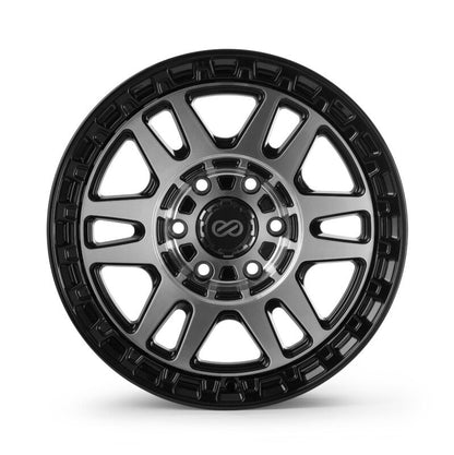 (set of 4) Enkei Trail-Tracker Matte Black Machined | 18x9" -12mm | 6x139.7mm Wheels